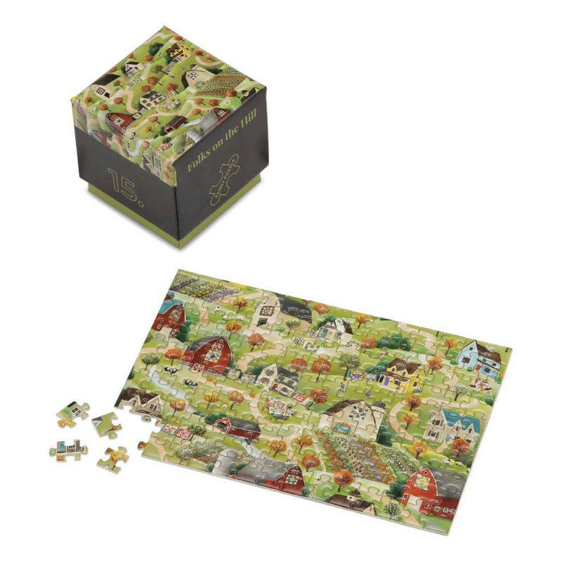 Folks on the Hill 150 pcs cute minipuzzle from Penny Puzzle-Puslespill-Penny Puzzle-Kvalitetstid AS