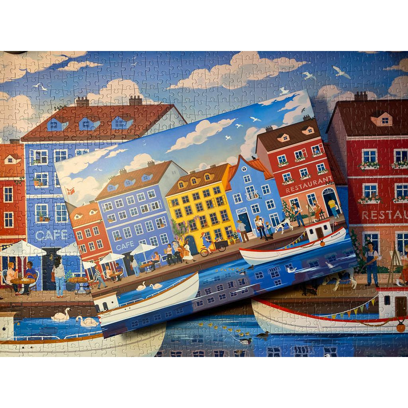 Nyhavn 1000 piece jigsaw puzzle from Penny Puzzle-Puslespill-Penny Puzzle-Kvalitetstid AS