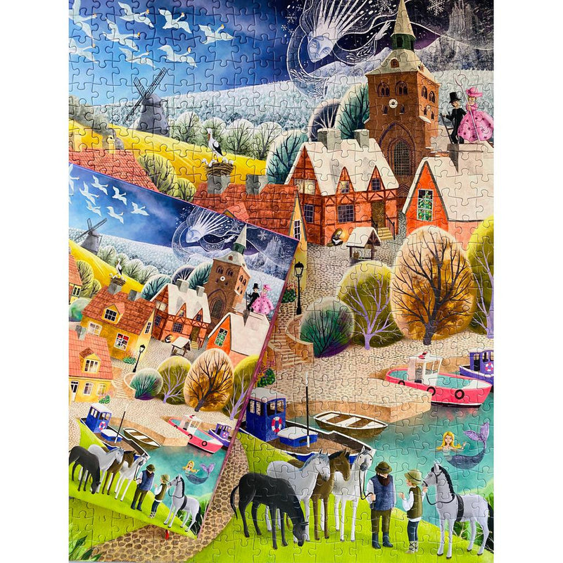 Home of Fairytales 1000 piece jigsaw puzzle-Puslespill-Penny Puzzle-Kvalitetstid AS