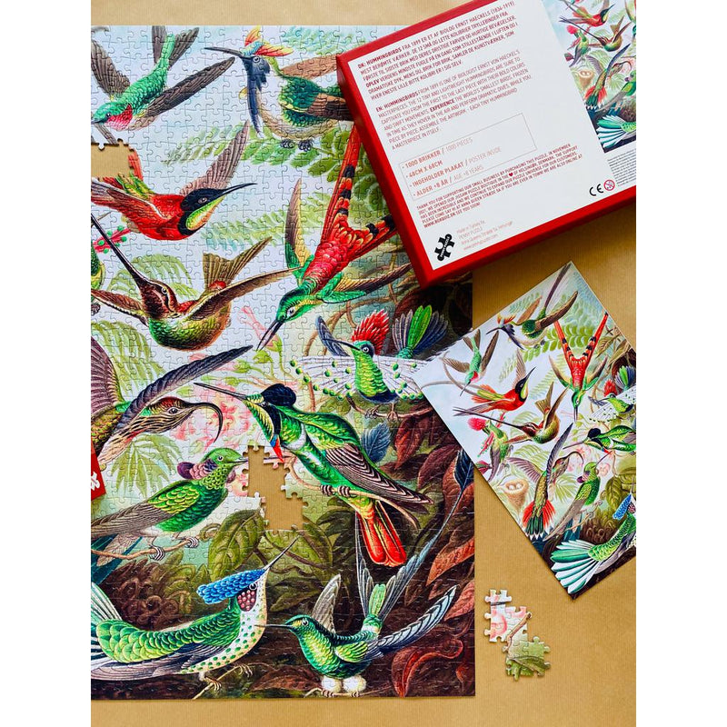 Hummingbirds 1000 piece Vintage jigsaw puzzle-Puslespill-Penny Puzzle-Kvalitetstid AS