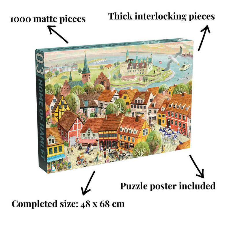 Home of Hamlet 1000 piece jigsaw puzzle-Puslespill-Penny Puzzle-Kvalitetstid AS