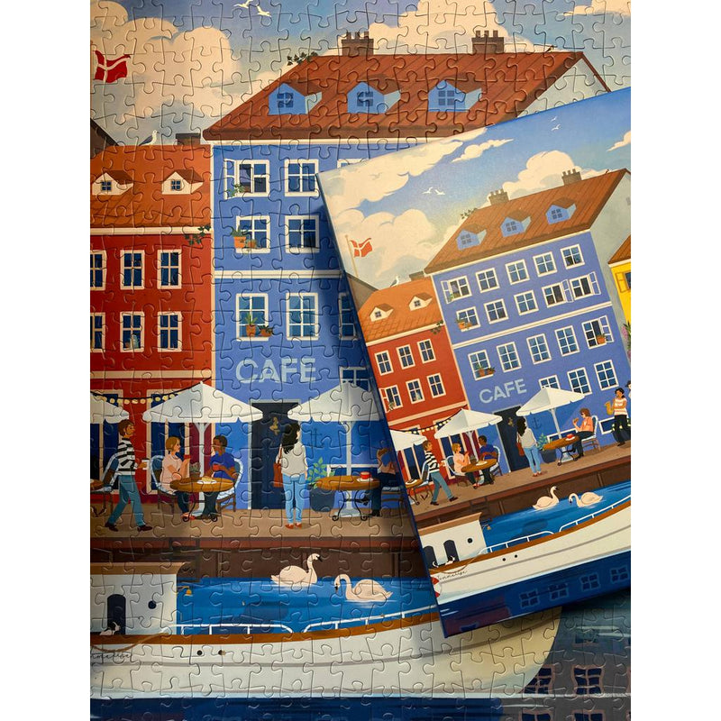 Nyhavn 1000 piece jigsaw puzzle from Penny Puzzle-Puslespill-Penny Puzzle-Kvalitetstid AS