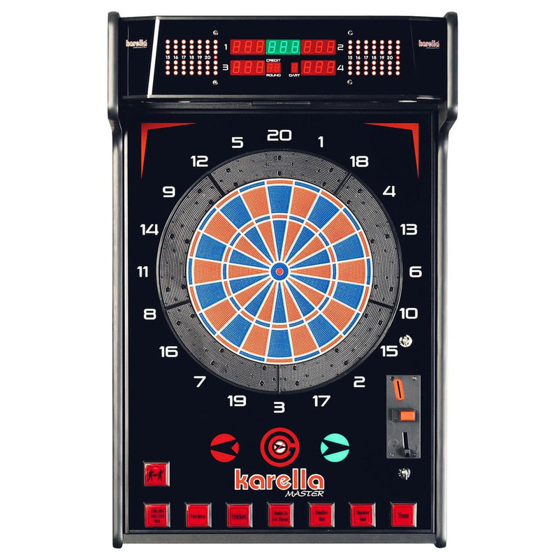 Elektronisk dartautomat | m/ dartskive og dartpiler | E-Master-Dart skap-Winsport-Med myntinnkast-Kvalitetstid AS