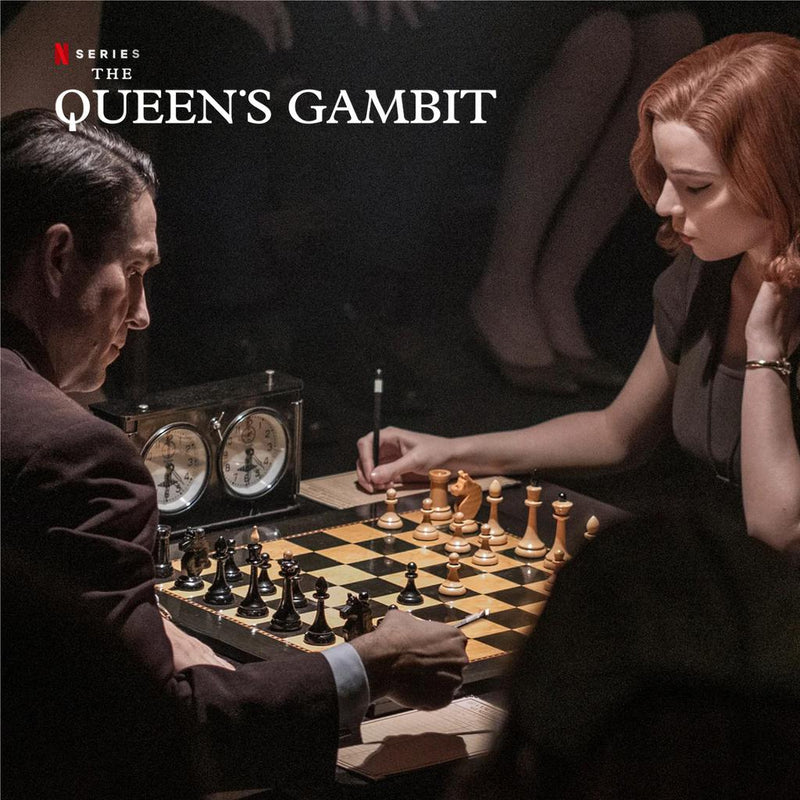 Sjakksett | Queens Gambit Official | 50x50 cm-Sjakk-Ferrer-Kvalitetstid AS