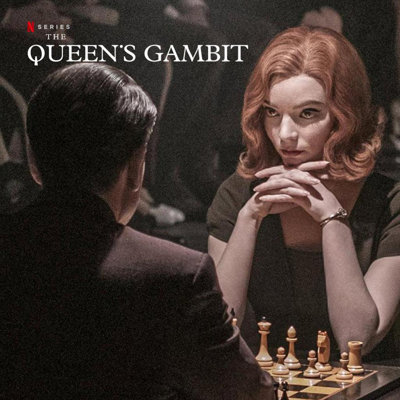 Sjakksett | Queens Gambit Official | 50x50 cm-Sjakk-Ferrer-Kvalitetstid AS