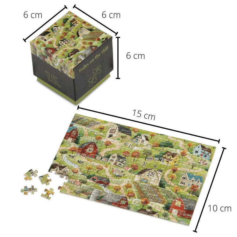 Folks on the Hill 150 pcs cute minipuzzle from Penny Puzzle-Puslespill-Penny Puzzle-Kvalitetstid AS