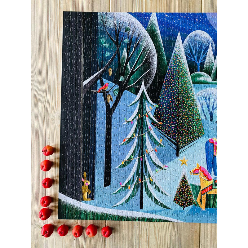 A DALA WINTER 1000 piece jigsaw puzzle-Puslespill-Penny Puzzle-Kvalitetstid AS