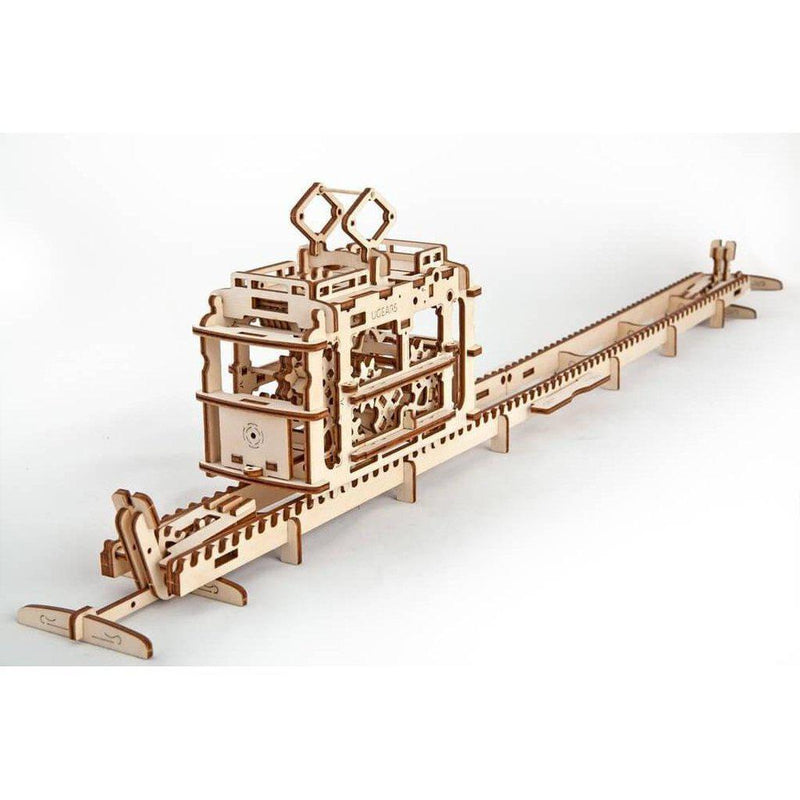 Model Tram with rails-Byggesett-Ugears-Kvalitetstid AS